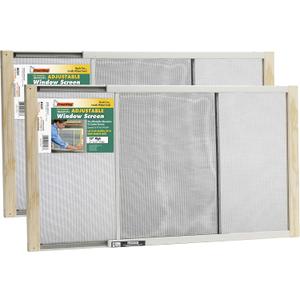 Frost King 2AWS1537 WB Marvin Adjustable Window Screen, 15in High x Fits 21-37in Wide (2 Pack)