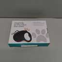 16Ft Retractable Dog Leash,Light Weight Leash for Small to Medium Dogs/Cats Up to 50lbs,Stainless Steel Spring Strong Nylon Tape, Tangle Free, One-Handed Brake.(Black)