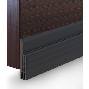 Suptikes Door Draft Stopper Under Door Seal for Exterior/Interior Doors, Door Sweep Strip Under Door Draft Blocker, Soundproof Door Bottom Weather Stripping, 2 Inch W x 39 Inch L, Black