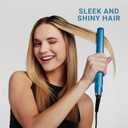 BabylissPRO Nano Titanium Ultra-Sleek Hair Straightener, Flat Iron for All Hair Types, Blue