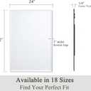 VocalStar Frameless Bathroom Mirror, 24" x 32" Rectangle Wall Mirror with Beveled Edge, Modern Decorative Vanity Mirrored for Living Room, Entryway, Bedroom | 1/4-Inch Shatterproof Glass