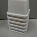 Bed Risers 4 Inch Heavy Duty Bed Elevators, Set of 6 Lifts Up 3,000 lbs Furniture Riser for Sofa and Table, White