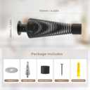 Mousike 4.5" Matte Black Door Stoppers (6 Pack) - Heavy Duty Industrial Spring Stops for Solid Core, Garage, Warehouse, Office & Commercial Doors - Silent, Strong, Shock Absorbing Topes para Puertas