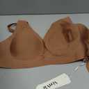 Vertvie Wireless Bras for Women Support Lift Deep V Seamless No Underwire Jelly Push Up Bra Plunge Full Coverage Bralettes (Medium, Coffee)