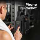 YOREPEK Insulated Magnetic Gym Bag, Small Gym Bag with Phone & Pouch for Air Tag, Crossbody Water-Resistant Bottle Carrier with Adjustable Strap for Work, Gym, Sports