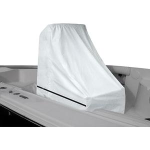 Center Console Boat Cover UPF 50+, 420D Waterproof Boat Cover, Center Console Cover with Windproof Straps, Silver(Large Size up to 30" L 40" W 44" H)