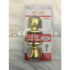 NEW Atlas Tulip Style Exterior Entry Door Knob Includes 2 Keys