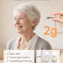 OTC Hearing Aids for Seniors, Nearly Invisible Rechargeable Hearing Aids, 100+ Hours of Charging Case Usage, Super-Mini Invisible Design, Comfort Fit in Ear Canal, AI Noise Cancellation and Clear Sound, Suitable for Various Daily Scenarios