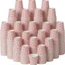 600 Pack 3 oz Disposable Paper Cups - Small Bathroom, Mouthwash & Mini Espresso Cups - Perfect for Mother's Day, Picnic, BBQ, Travel & Events (Pink)