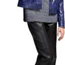 Tribal Women's Womens Fashion Button Front Jacket (Blue, XL)