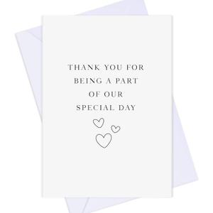 12 PACK Thank You Card for Wedding Guests, Thank You for Making Our Day So Special Card, Wedding Vendor Thank You Card With Icon.