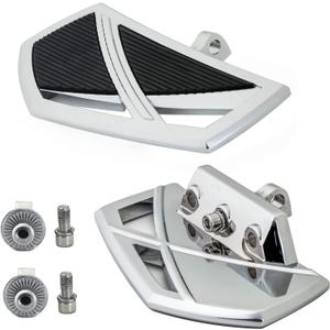 Motorcycle Floorboards Universal Foot Pegs Adjustable Brake Footrests with Male Mount for Harley Dyna Touring Street Glide Road King Sportster 883 Softail Fat Boy - Front/Rear, Chrome Motorcycle Floorboards Universal Foot Pegs Adjustable Brake Footrests with Male Mount for Harley Dyna Touring Street Glide Road King Sportster 883 Softail Fat Boy - Front/Rear, Chrome