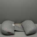 Momcozy Portable Pregnancy Pillow  W Shaped Maternity Support for Side Sleepers, Adjustable Travel Wedge Pillow for Back, Belly, and Hip Relief, Ideal for Pregnant Women, Deep Grey (Regular)