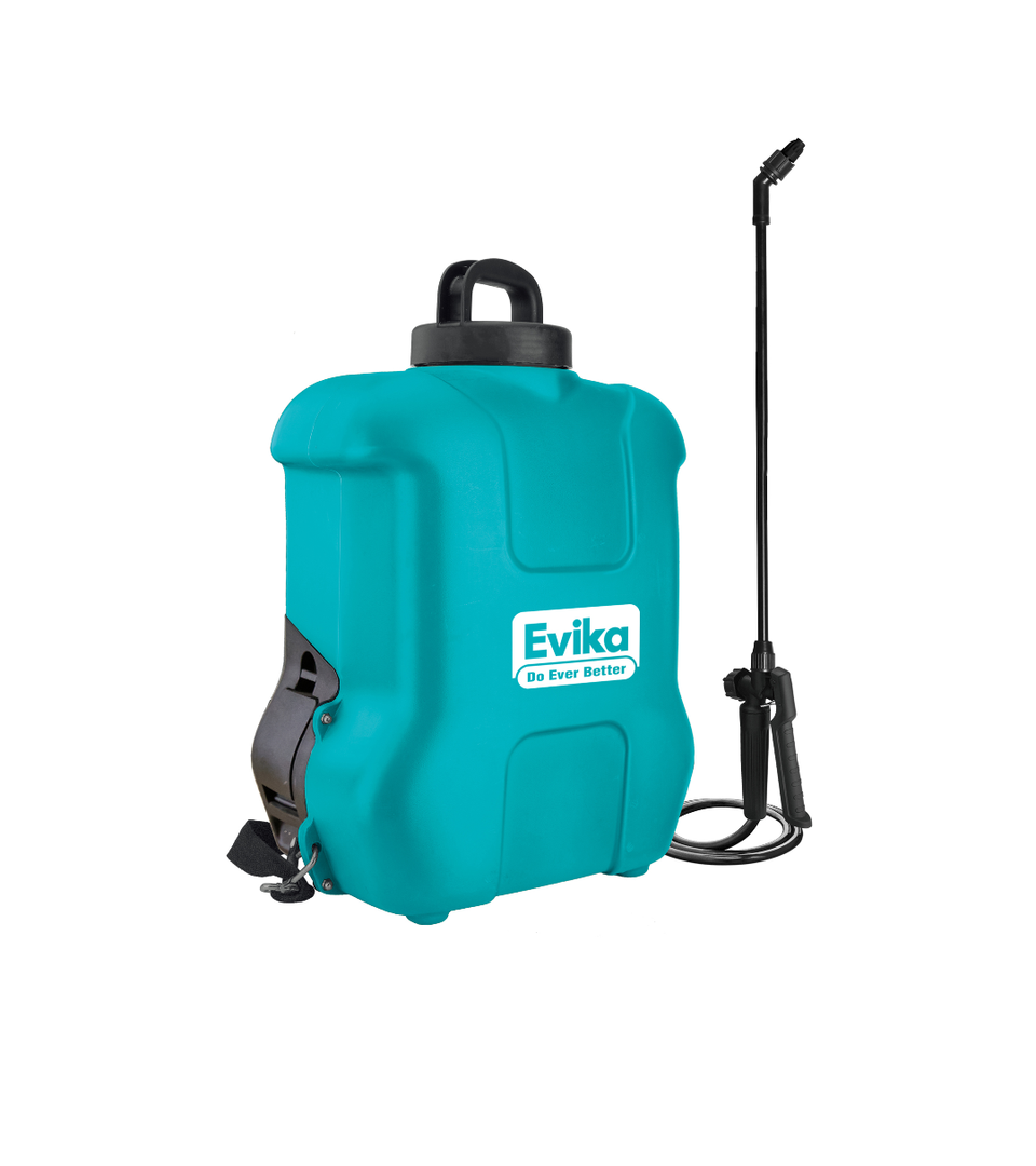 EVIKA Battery Powered Backpack Sprayer, 10 L Rechargeable Removable Battery Pump Sprayer, Garden Sprayer, Automatic Weed Pressure Sprayer for Weeding, Spraying, Cleaning