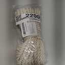 jijAcraft 3/8Inch Cotton Rope - 10mm x 32Ft White Macrame Cord, 4Ply Clothesline Ropes for DIY Crafts, Outdoor, Nautical, Toys