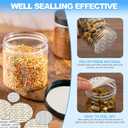 PATIKIL 63mm/2.5inch Pressure Sensitive Seal, 500 Pack Adhesive PS Foam Lid Cap Liners Resistant Tamper for Plastic Glass Jar Bottle Cap Seals