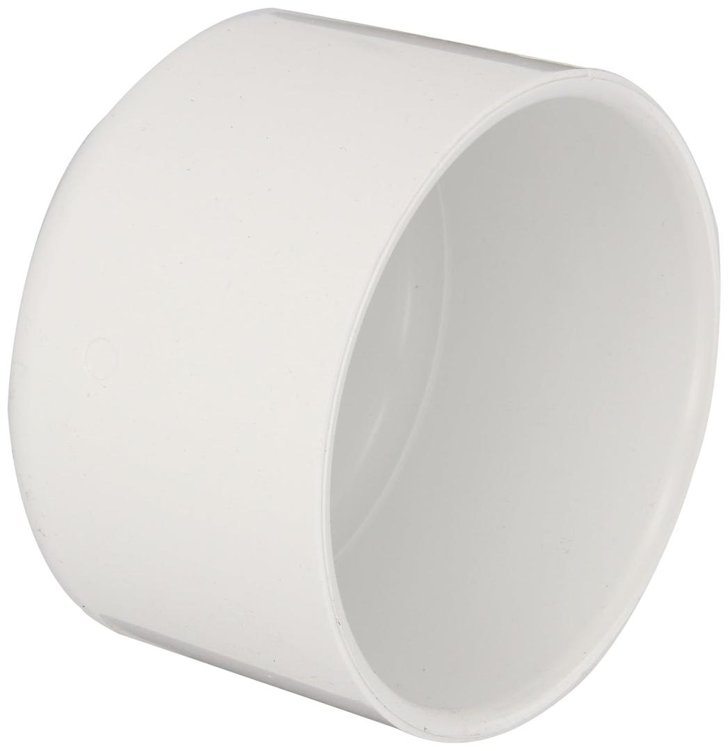 Spears 447 Series PVC Pipe Fitting, Cap, Schedule 40, 4" Socket