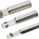 Performance Tool W83204 3 Piece Set, Hardened Steel Construction, Broken Pipe Extractor, Government-Compliant, 3/8-inch, -inch, and -inch Pipe Capacities