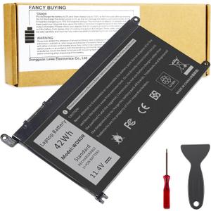 WDX0R Battery for Dell Inspiron 15 5565 5567 5568 5578 7560 7570 7579 7569, 13 5368 5378 5379 7368 7378, 17 5000 5765 5767 5770, ,3CRH3 T2JX4 FC92N CYMGM, Latitude 3500 3580 3590 3400 3480 3490 3189