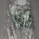 AimFun 5 Pcs Wooden Christmas Snowflake Sign Winter White Glitter Snowflake Decorations Holiday Wonderland Snowflake Wood Stand Signs for Xmas Party Home Tabletop Tiered Tray Decor