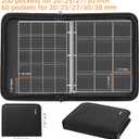 Coin Collection Book for Collector,260 Pockets Fireproof Coin Collection Holder Album,Coin Collection Organizer Storage Box Case Album for 20/25/ 27/30/ 38mm Coins, Black