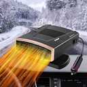 Car Heater,12V Portable Car Heater Portable Car Heater for Vehicle, 12V Car Heater Portable Portable Heater for Car, 360° Rotatable Car Defroster Windshield Heater (Black Gold)