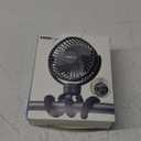 FRIZCOL Stroller Fan for Baby - Portable Fan Rechargeable - Battery Operated Fan(Use for 24Hrs) - Fan for Handheld/Clip On/Car Seat/Desk/Camping (Black)