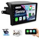 Leadfan Android Radio Stereo for Toyota Sienna 2004-2010 Wireless Carplay Android Auto, 9” Touch Screen for Sienna Head Unit BT/Voice Control/GPS/WiFi/Camera/SWC/FM (FIT J.B.L)