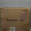 Pet Stairs/Steps, Small Dogs Steps for High Beds, Sofa, Couch, Car, 2-in-1 Foldable Wood Dog Ramp with Non-Slip Pads, Safety, Durable Portable Dog/Cat Ladder Up to 110 lbs, 2 Steps