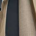 16ft Jute Hallway Rug Runner Non Slip, Rubber Backed Waterproof Large Lundry Runner Mat for Entryway Porch Dining Room, Khaki (2'4" x 16' (Rectangular))