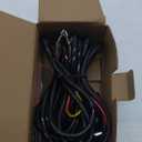 Wsays Dual Color Amber White Light Bar Wiring Harness Kit 2 Leads with Relay Push Button Switch Compatible with 12V Vehicles Truck, ATV, UTV, Motorcycle