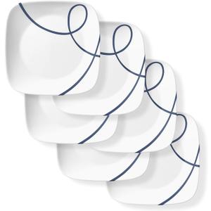 Corelle Chip Resistant Appetizer Plates, 6-Piece, Lia