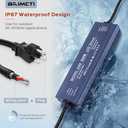 LED Driver 24V, BRIMETI LED Power Supply 400W Waterproof IP67 Transformer Adapter 110V AC to 24V DC Converter Low Voltage Output with 3-Prong Plug 3.3 Feet Cable for Outdoor LED Light Strip, 16,7 Amp