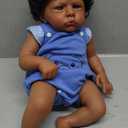 SCOM Reborn Baby Dolls Black Boy - 20 Inch Realistic African American Newborn Boy Doll Lifelike Weighted Soft Body Real Life Baby Dolls Gift for Kids Age 3