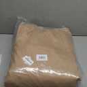 ULTCOVER Rectangular Patio Heavy Duty Table Cover - 600D Tough Canvas Waterproof Outdoor Dining Table and Chairs General Purpose Furniture Cover Size 136L x 74W x 28H inch (Brown)