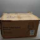 Furniliving Mid Century Modern Accent Chair, 36.8 Inch Upholstered Swivel Chair for Living Room with Arms Home Office Desk Chair for Bedroom Wood Legs Computer Task Chair No Wheels, Darkgrey