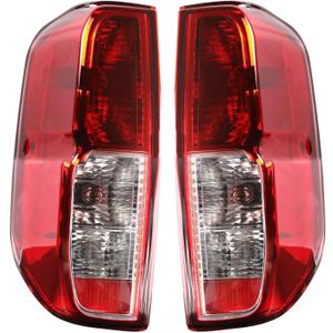 Tail Lights Compatible With 2005-2021 Nissan Frontier Models With Bulbs Left and Right Side Replace NI2801206 NI2800206