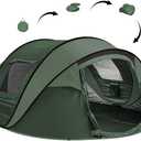 Instant Pop Up Tents for Camping, 4/6 Person Easy Pop Up Camping Tents,Automatic Set Up Tent in 3 Seconds,Waterproof Sunshade Family Tent,Lightweight Dome Tent for Outdoor Camping,Hiking & Beach