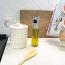 Mud Pie Salt & Pepper Cellar, Off-White, 6" X 3.5" dia