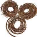 DIY Crafts Natural Grapevine Twig Garland Wreaths Decor 15-Feet for Wedding House Holiday Door Wall Decor (3PCS Green)