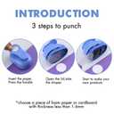LOONENG 1.5 Inch Circle Paper Punch - Create Perfect Circles for Handmade Craft Projects - Ideas for Scrapbooking, Card Making, DIY Photo Albums, Gift Tags, Homemade Confetti