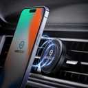Magnetic Phone Holder for Car, WixGear [2 Pack] Universal Air Vent Magnetic Phone Mount for Car, Car Phone Holder Mount for Cell Phones and Mini Tablets with 4 Metal Plates