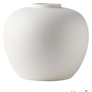 Simple White Ceramic Vases,Rustic Matte White Vases for Flowers Home Decor,Vintage White Flower Vase for Farmhouse Decor,Table Decor,Shelf Decor,C