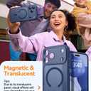 CANSHN Magnetic Compatible with iPhone 17 Pro Case, Upgraded [Full Camera Protection] [Compatible with Magsafe] [Translucent Matte] Shockproof Protective Phone Cover 6.3 Inch - Deep Blue