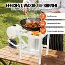 Waste Oil Burner Heater AC 110V-220V Oil Stove Outdoor Hot Cooking