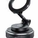 Heavy Duty Magnetic Phone Holder Vacuum Suction Mount Foldable, 360° Adjustable, Car/Office/Gym - Dashboard, Windshield, Window, Mirror, Universal Mount - Magsafe Compatible, iPhone, Samsung, Pixel