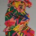 SOLY HUX Toddler Girl's Summer Dress Floral Print Square Neck Sleeveless Flowy Maxi Long Dresses (Green, 4Y)