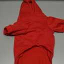 Dog Basic Hoodie Soft Dog Clothes Cold Weather Sweaters for Medium Large Dogs Cozy Fabric Warm Sweatshirt with Leash Hole (Red, M (Back: 16.54",Chest: 22.05", Neck: 16.54")) (Medium (10-20 lbs))