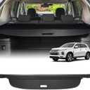 Powerty Retractable Cargo Cover for Mitsubishi Outlander 2013-2019 (Manual Liftgate), Canvas Trunk Cover Privacy Screen Rear Security Shade for Outlander Accessories(Not for Electric Liftgate)