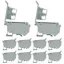 UK5-HESI UK5RD Without LED DIN Rail Fuse Terminal Base Disconnect Terminal Block Screw Clip Without Led Light(Pack of 10pcs,Grey)